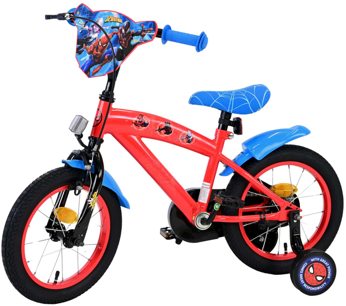Rower dziecięcy Volare Marvel Spider-Man 14 " Czerwono-Niebieski (8715347214837) - obraz 3