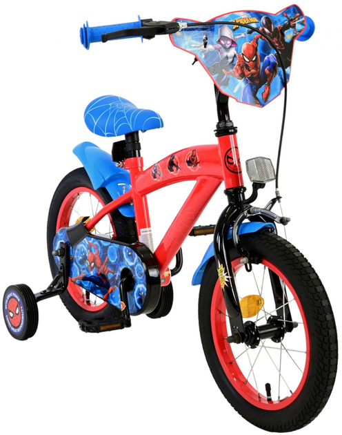 Rower dziecięcy Volare Marvel Spider-Man 14 " Czerwono-Niebieski (8715347214837) - obraz 4