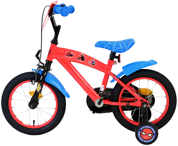 Rower dziecięcy Volare Marvel Spider-Man 14 " Czerwono-Niebieski (8715347214837) - obraz 5