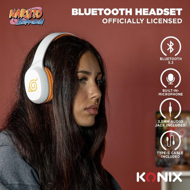 Słuchawki Konix Naruto Bluetooth Headset (3328170292054) - obraz 5