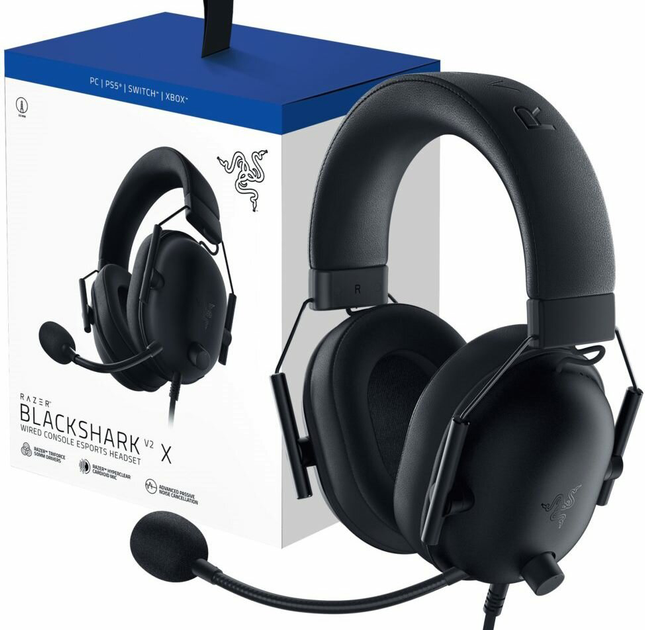Słuchawki Razer BlackShark V2 X dla PS5 Black (RZ04-03241000-R3G1) - obraz 5