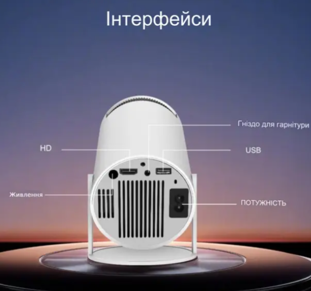 Проектор 4К Magcubic HY300 Android 11 Wi-Fi домашній кінотеатр - Фото 4 Проектор 4К Magcubic HY300 Android 11 Wi-Fi домашній кінотеатр - изображение 4