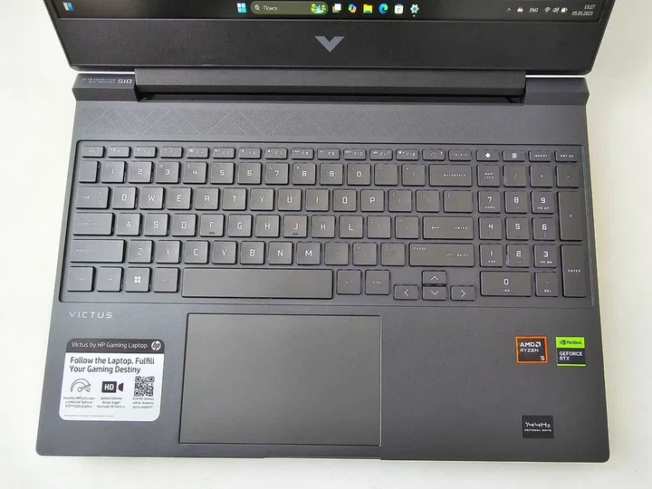 Ноутбук HP Victus 15 (2024) R5 8645HS/RTX 4050/RAM 8GB/SSD 512GB/144Hz Б\В - Фото 4 Ноутбук HP Victus 15 (2024) R5 8645HS/RTX 4050/RAM 8GB/SSD 512GB/144Hz Б\В - зображення 4