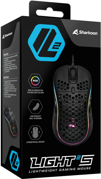 Mysz Sharkoon Light2 S USB Black (4044951029303) - obraz 6