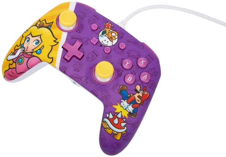 Kontroler PowerA Nintendo Switch Enhanced Wired Controller Princess Peach Battle (0617885039416) - obraz 3