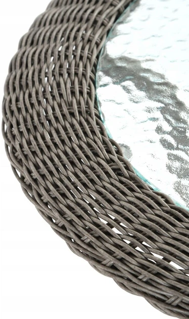 Stolik balkonowy OTE Manchester rattan śr. 60 cm szary (OTE-001-MANCHESTER2-STOL-60) - obraz 4
