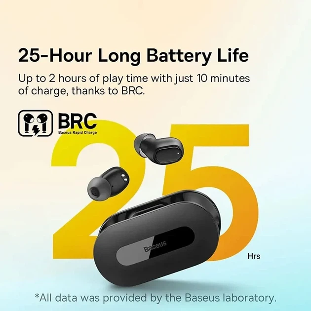 Навушники Baseus Bowie EZ10 TWS Bluetooth 5.3 HiFi 0.06' DLCC і швидкою зарядкою/ білі - Фото 9 Навушники Baseus Bowie EZ10 TWS Bluetooth 5.3 HiFi 0.06' DLCC і швидкою зарядкою/ білі - зображення 9