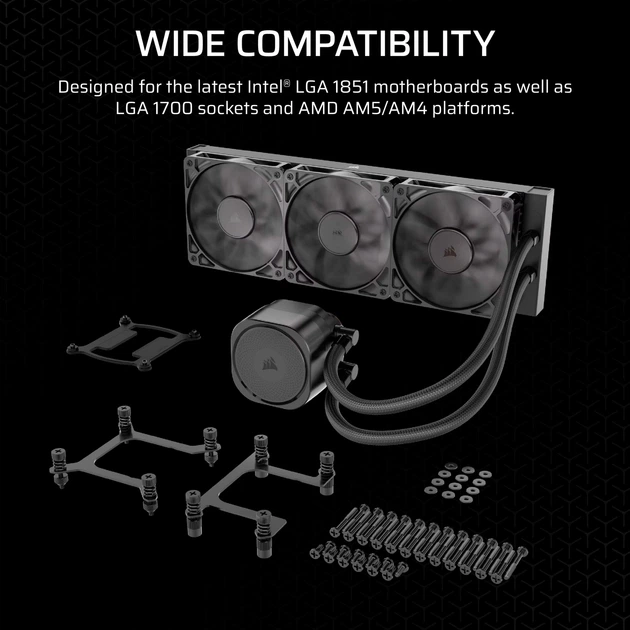 Система водяного охолодження Corsair Nautilus 360 RS Black (CW-9060089-WW) - зображення 16