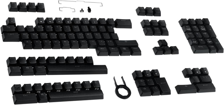 Набір кейкапів ASUS ROG PBT Doubleshot Keycap Set 124 шт. Black (90MP0280-BAUA00) - зображення 3