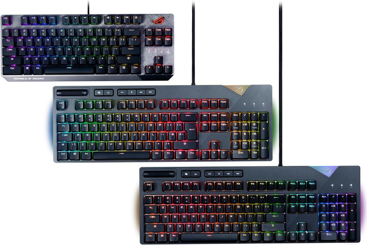 Набір кейкапів ASUS ROG PBT Doubleshot Keycap Set 124 шт. Black (90MP0280-BAUA00) - зображення 5