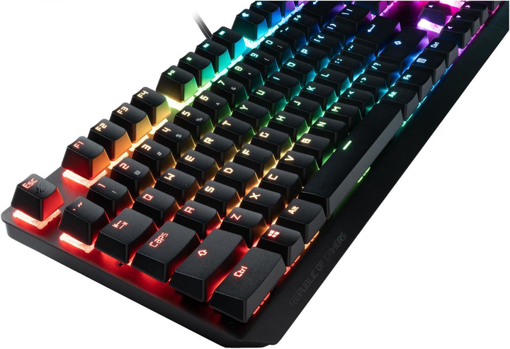 Набір кейкапів ASUS ROG PBT Doubleshot Keycap Set 124 шт. Black (90MP0280-BAUA00) - зображення 7