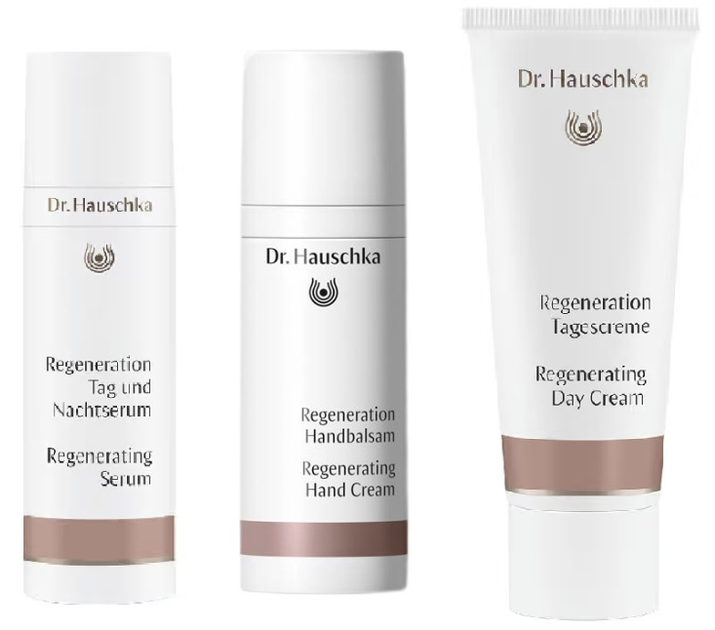 Zestaw kosmetyków pielęgnacyjnych Dr Hauschka Beautiful You To Mature Skin Krem regenerujący na dzień 40 ml + Krem do rąk 50 ml + Serum regenerujące 30 ml (4266485480003) - obraz 1