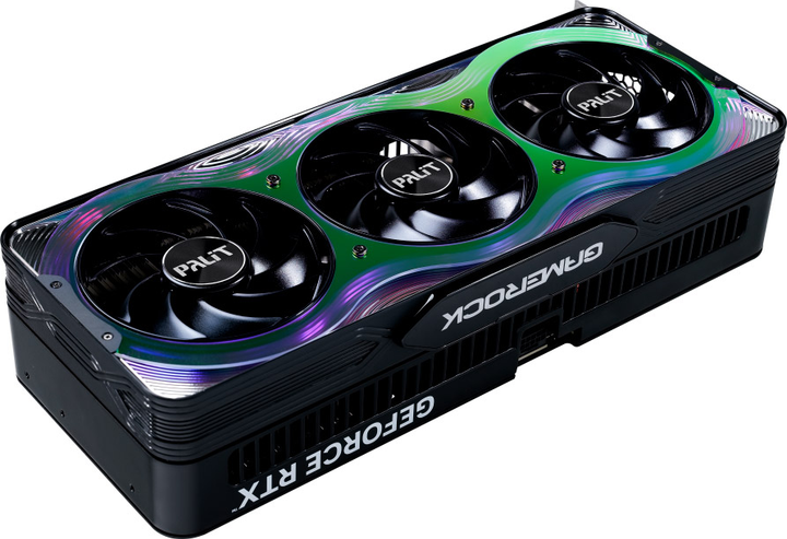 Karta graficzna Palit PCI-Ex GeForce RTX 5080 GameRock 16GB GDDR7 (256bit) (2617/30000) (HDMI, 3 x DisplayPort) (NE75080019T2-GB2030G) - obraz 4