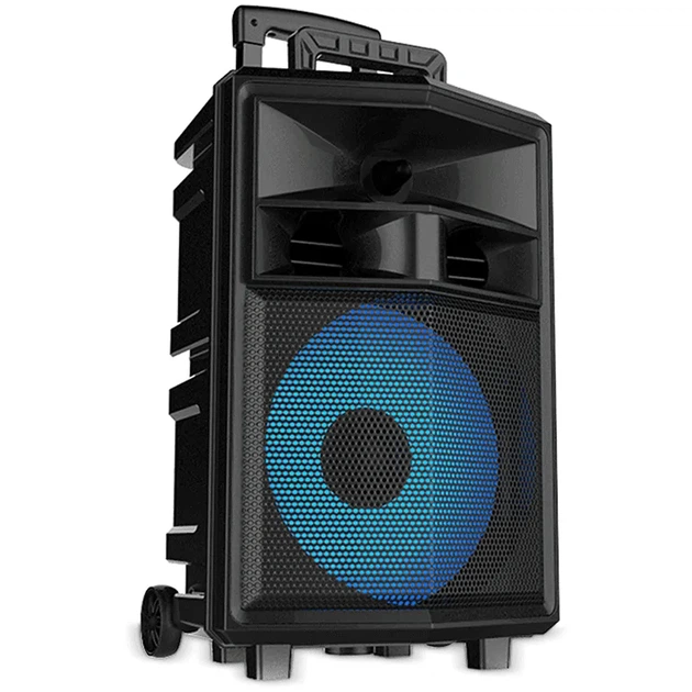 Портативна колонка ZQS-12130, Bluetooth, караоке, micro SD, карта, aux, usb 2 мікрофони - зображення 3