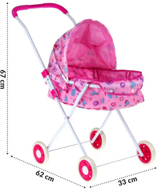Wózek Nobo Kids dla lalek głęboki gondola (5902963402073) - obraz 4
