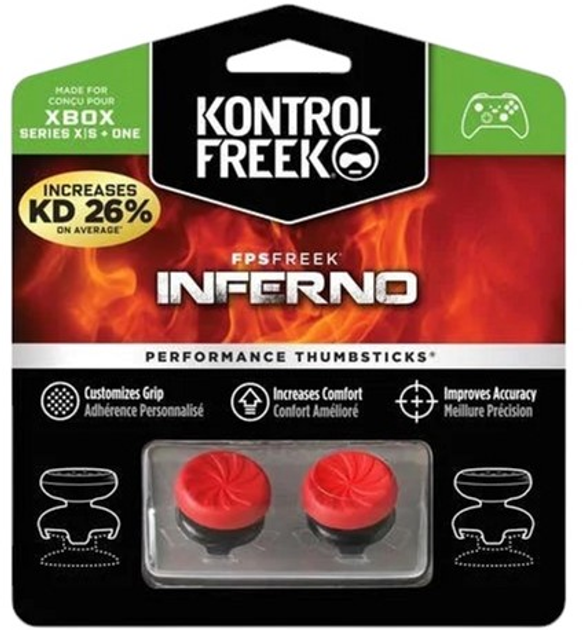 Nakładki na kontroler KontrolFreek FPS Freek Inferno - XBX/XB1 (0850007079512) - obraz 1