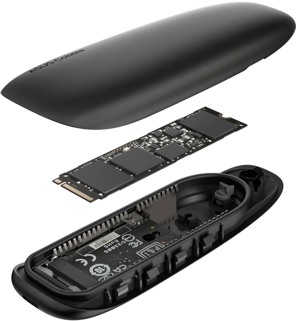 Зовнішній корпус Asus Cobble SSD Enclosure M.2 NVMe (PCIe) USB 3.2 Gen2x1 Type-C Black (ESD-A1A) (90DD02R0-M09000) - зображення 12