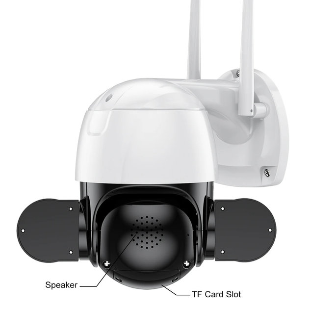 Камера поворотна ICSee 5Mp 3,6mm WiFi TF пластик mic spk (0943) - зображення 4