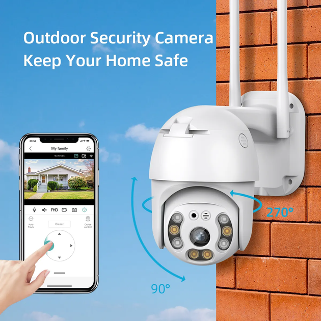 Камера поворотная ICSee 5Mp 3,6mm WiFi TF пластик mic spk (0332) - изображение 2