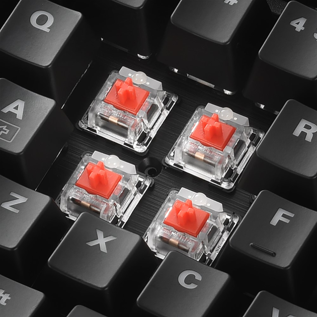 Klawiatura przewodowa Sharkoon Skiller SGK30 Huano Red USB Black (4044951030842) - obraz 4