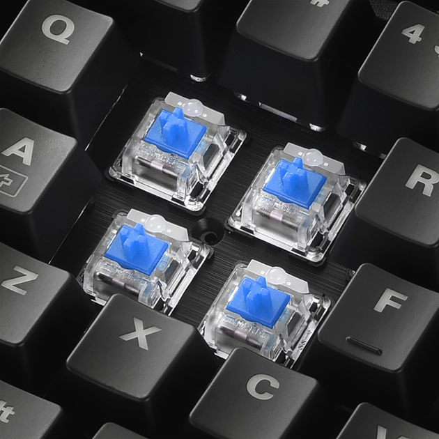 Klawiatura przewodowa Sharkoon Skiller SGK30 Huano Blue USB Black (4044951030859) - obraz 4