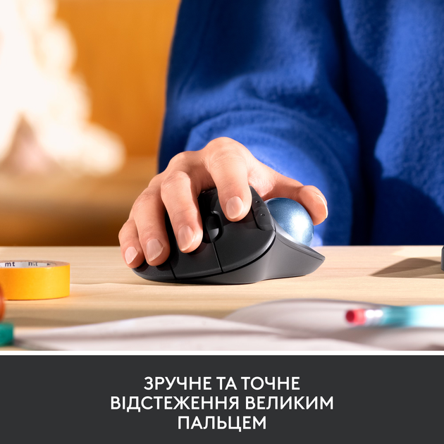 Мышь Logitech Ergo M575 Bluetooth Graphite (910-005872) - изображение 3