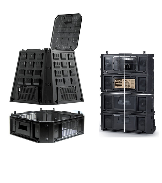 Компостер садовый пластиковый 630л Prosperplast EVROGREEN, IKEL630C - изображение 2