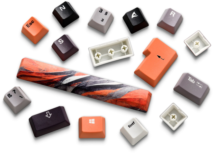 Zestaw keycapów Sharkoon SKILLER SGK50 S3 D6 i podkładka gamingowa SKILLER SGP30 XXL D6 Multicolored (4044951039784) - obraz 7