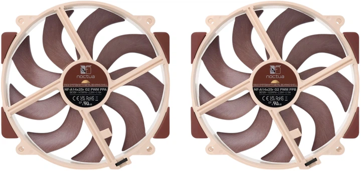 Набір з 2 вентиляторів Noctua NF-A14x25r G2 PWM Sx2-PP