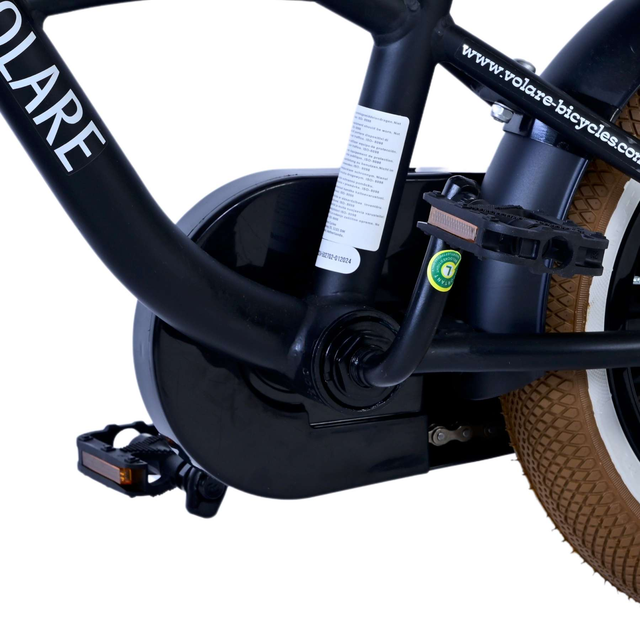 Rower dziecięcy Volare Black Cruiser 12" Czarny (8715347212017) - obraz 9