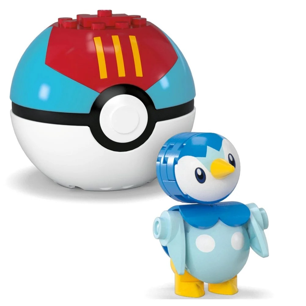 Figurka Mattel Mega Pokemon Pokeball Piplup + Togepi JCT44 (194735275892) - obraz 3