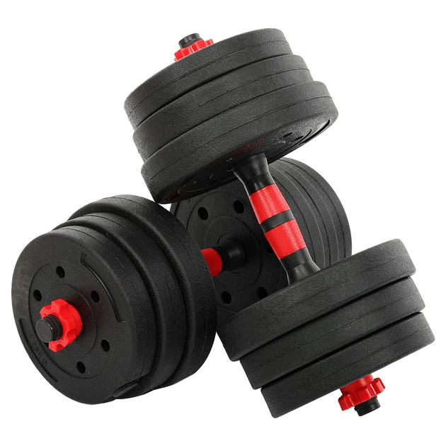 Гантели трансформер превращаются в штангу 3в1 SP-Sport TA-9455-20 20кг (2 грифа l-40см, блины, цемент, в комплекте удлинитель грифа l-40см, черный-красный) - Фото 3 Гантели трансформер превращаются в штангу 3в1 SP-Sport TA-9455-20 20кг (2 грифа l-40см, блины, цемент, в комплекте удлинитель грифа l-40см, черный-красный) - изображение 3