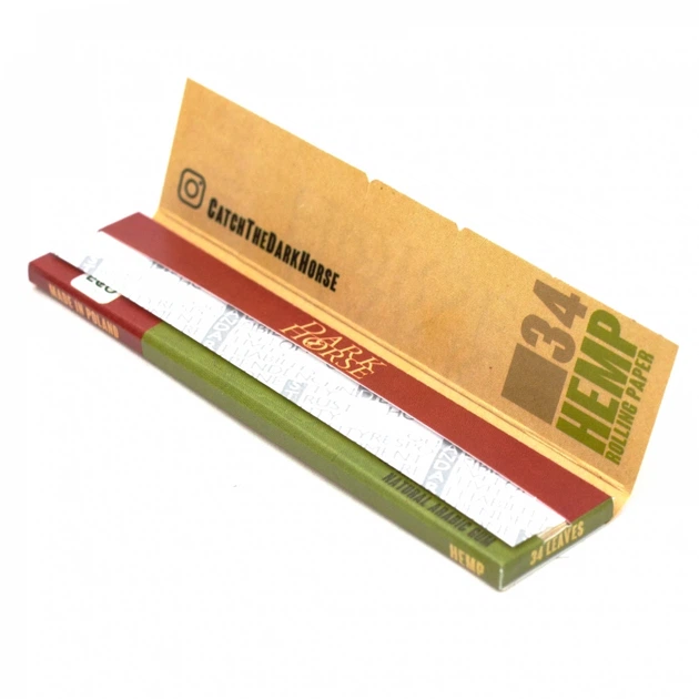 Папір для самокруток DARK HORSE King Size UNBLEACHED HEMP - зображення 2