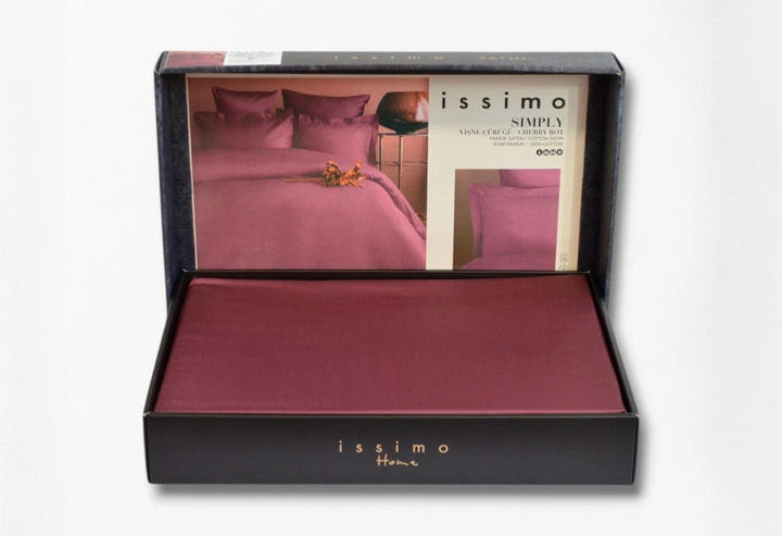 Комплект постельного белья Issimo Simply Satin 200х220 см Cherry Rot - изображение 5