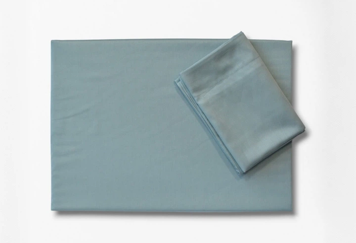 Комплект постільної білизни Issimo Simply Satin 200х220 см Mint Blue - зображення 5