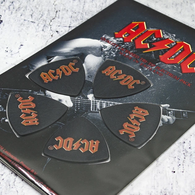 Подарунковий набір медіаторів AC/DC - LOGO (mol-049) - Фото 2 Подарунковий набір медіаторів AC/DC - LOGO (mol-049) - изображение 2