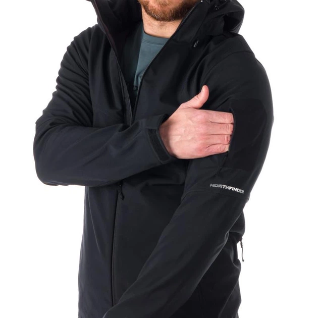 Чоловіча вулична куртка софтшелл зі знімним капюшоном ABNER Northfinder чорний 3XL (BU-5037OR) - Фото 9 Чоловіча вулична куртка софтшелл зі знімним капюшоном ABNER Northfinder чорний 3XL (BU-5037OR) - зображення 9