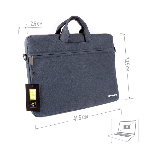 Сумка для ноутбука ColorWay 15.6" Casual Navy (CW-LBC156-NV) - зображення 5