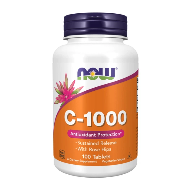 Vitamin C-1000 RH SR - 100 tabs Now Foods вітамін C з шипшиною пролонгованої дії Now Foods для тривалої підтримки імунітету - Фото 1 Vitamin C-1000 RH SR - 100 tabs Now Foods вітамін C з шипшиною пролонгованої дії Now Foods для тривалої підтримки імунітету - изображение 1