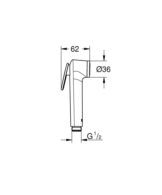 Набор для гигиенического душа Grohe BauLoop New встроенный (UA11104202) - изображение 2