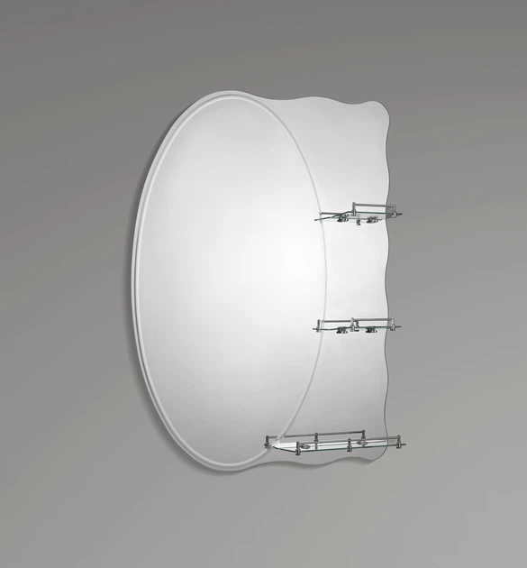 Дзеркало настінне Zerix SOLO MOZ01-480x680x100 асиметричне з 3-ма полицями (ZX5624) ( 13755 ) - зображення 5