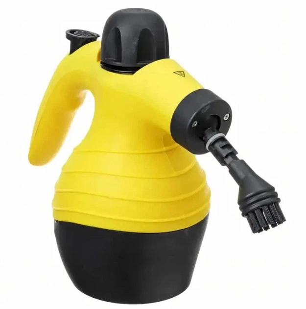 Многофункциональный ручной отпариватель Steam Cleaner Crownberg CB3141 Pro 1200 ватт электрический пароочиститель для дома 9 в 1 Желтый - изображение 6