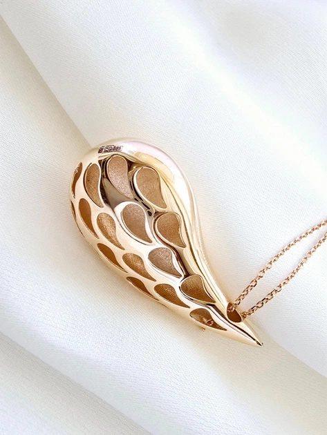 Золоте кольє «Крапля» Sovissino (45-50см) 7011683101-2л - изображение 4