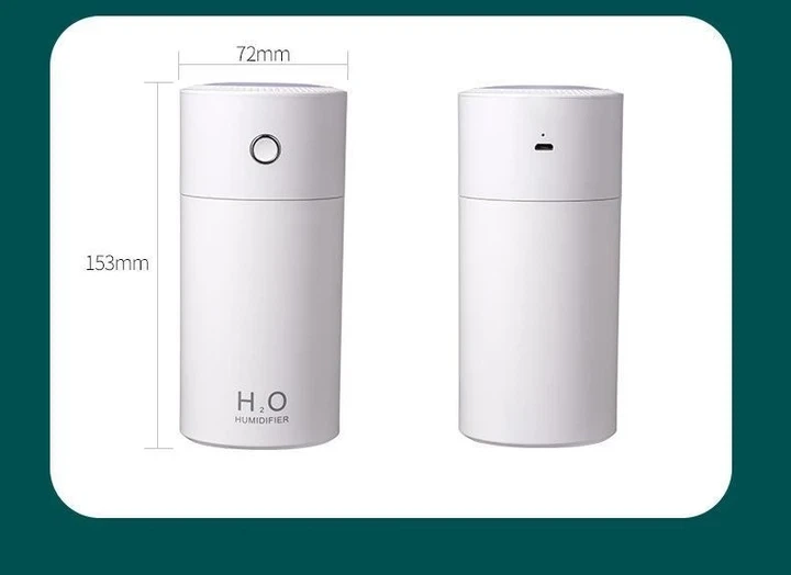 Зволожувач повітря з підсвіткою H2O Colorful HUMIDIFIER білий, USB - зображення 5