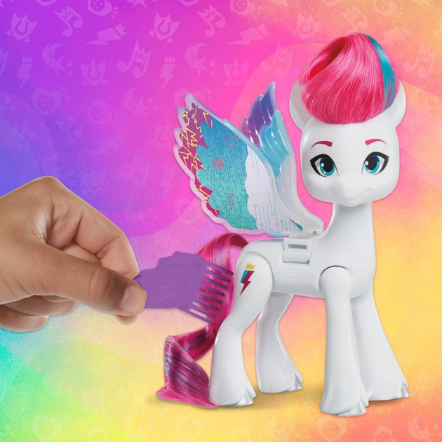 Figurka Hasbro My Little Pony Kucyk z magicznymi skrzydłami Zipp Storm F6346 (5010994198909) - obraz 6