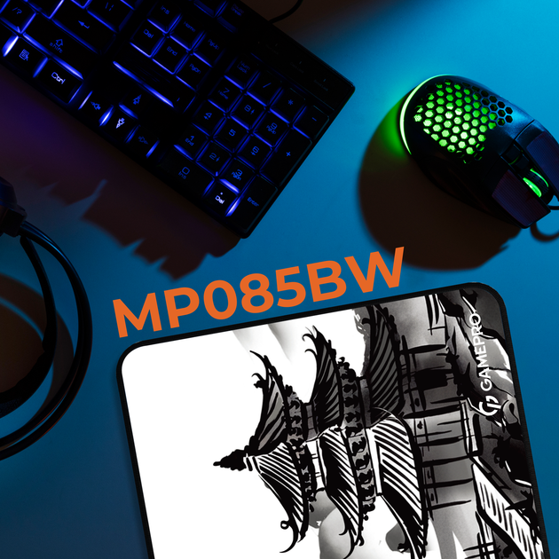 Ігрова поверхня GamePro MP085BW Speed/Control 310 х 240 х 3 мм White - зображення 3