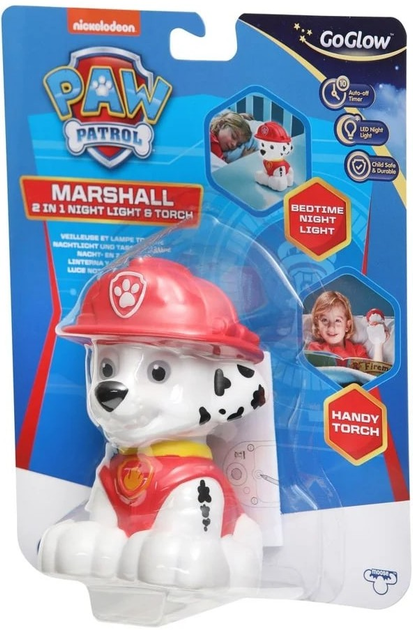 Дитячий нічник Paw Patrol GoGlow Marshall і ліхтарик Buddy 2 в 1 (23C86Z) - зображення 7