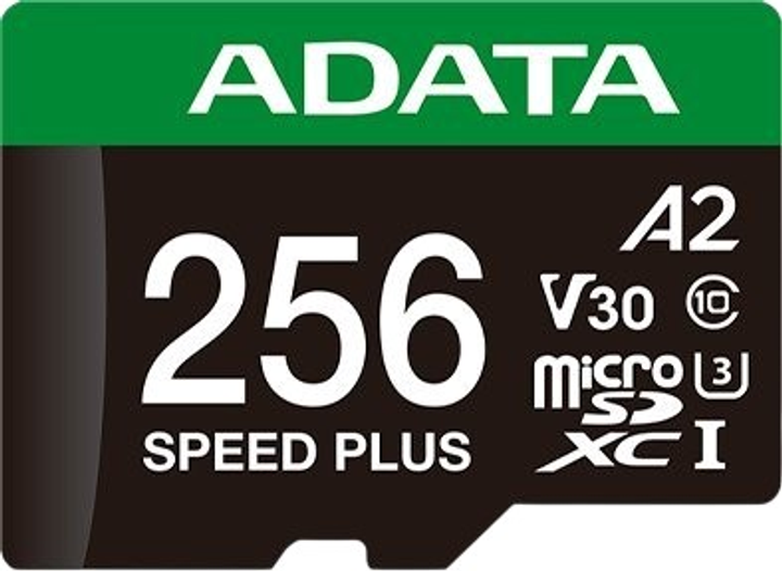 Karta pamięci ADATA Speed Plus MicroSDXC UHS-I U3 Class 10 256GB (UD256GUI3V30A2SP-RA1) - obraz 1