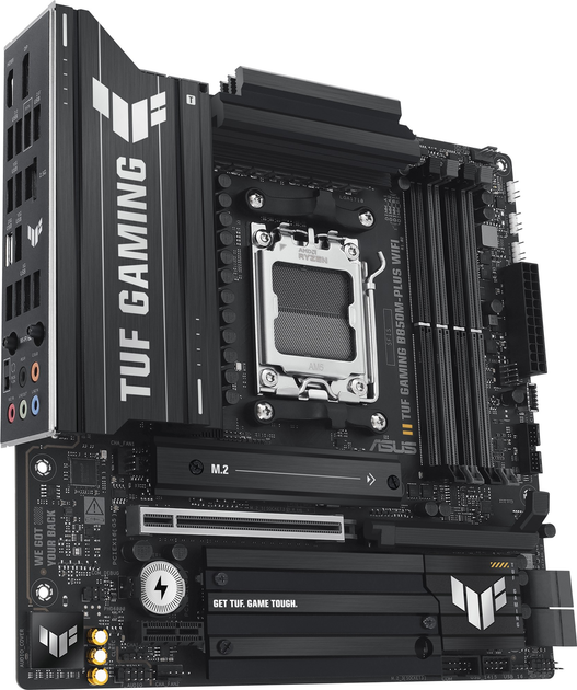 Материнська плата ASUS TUF GAMING B850M-PLUS WIFI (sAM5, AMD B850, PCI-Ex16) - зображення 4