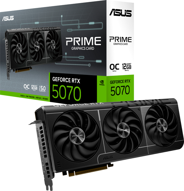 Karta graficzna ASUS PCI-Ex GeForce RTX 5070 PRIME OC Edition 12GB GDDR7 (192bit) (2587/28000) (HDMI, 3 x DisplayPort) (PRIME-RTX5070-O12G) - obraz 12